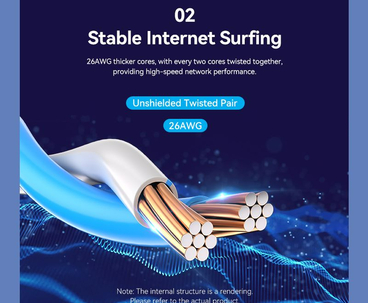 CABLE DE RED LATIGUILLO RJ45 UTP CAT6 AWG26 40 M NEGRO VENTION