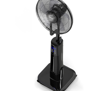 VENTILADOR DE PIE DIGITAL CON HUMIFICADOR BLACK MIST II NEGRO HAEGER
